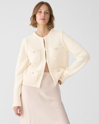 J.Crew - Odette Sweater Lady Jacket With Jewel Buttons - Lyst