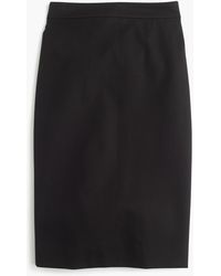 J.Crew No. 2 Pencil® Skirt In Bi-stretch Cotton - Black