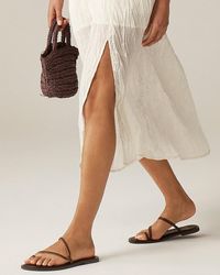J.Crew - Carsen Made-In-Italy Toe-Ring Sandals - Lyst