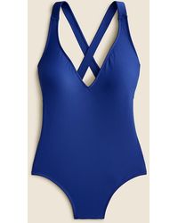 J.Crew - High-Support Cross-Back One-Piece - Lyst