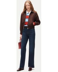 J.Crew - Petite Full-Length Slim-Wide Jean - Lyst