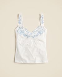 J.Crew - Embroidered Tank Top - Lyst
