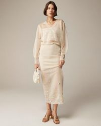 J.Crew - Collection Sheer Sweater-Skirt With Sequins - Lyst