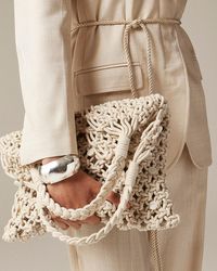 J.Crew - Cadiz Hand-Knotted Rope Tote With Paillettes - Lyst