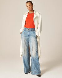 J.Crew - Tall Denim Trouser Jean With Stacked Buttons - Lyst