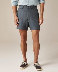 J.Crew - "7" Linen Short" - Lyst