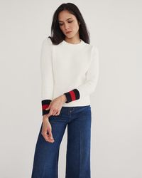 J.Crew - State Of Cotton Nyc Castine Tipped Sweater - Lyst