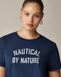 J.Crew - "Classic-Fit "Nautical By Nature" Graphic T-Shirt" - Lyst