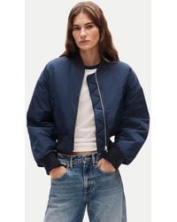 J.Crew - Puffer Bomber Jacket With Primaloft - Lyst