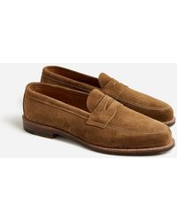 J.Crew - Alden For Suede Penny Loafers - Lyst