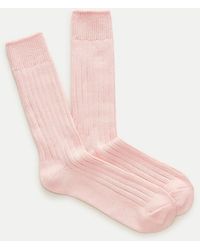 J.Crew - Ribbed Cotton-Blend Socks - Lyst