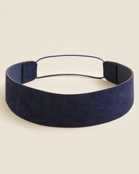J.Crew - Suede And Elastic Headband - Lyst