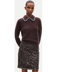 J.Crew - Tipped-Collar Sweater - Lyst