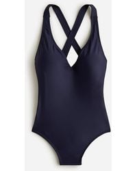 J.Crew - High-Support Cross-Back One-Piece - Lyst