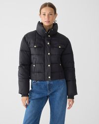 J.Crew - Cropped Puffer Jacket With Primaloft - Lyst