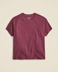 J.Crew - Feather Jersey Cropped T-Shirt - Lyst