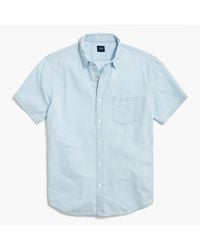 J.Crew Japanese Chambray Popover Shirt in Blue for Men | Lyst