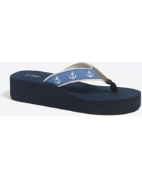 j crew wedge flip flops