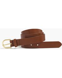 J.Crew Italian Bonded-leather Belt - Brown