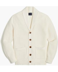 J.Crew Cotton Cardigan Sweater - Natural