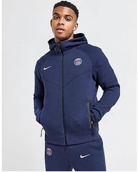Nike - Paris Saint Germain Tech Fleece Full Zip Hoodie - Lyst