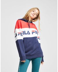 fila panel logo boyfriend hoodie