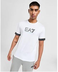 EA7 - Visibility Logo Tape T-shirt - Lyst