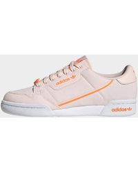 adidas continental 80 grey orange