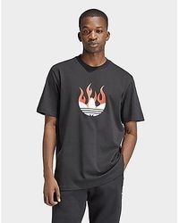 adidas - T-shirt logo Flames - Lyst