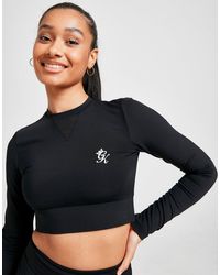 New Gym King Women’s Ribbed Long Sleeve Crop Top from JD Outlet