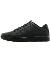 lacoste deviation leather black