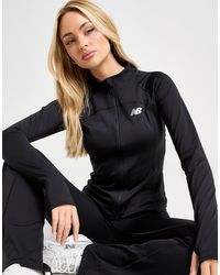 New Balance - Haut Zippé Logo - Lyst