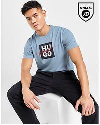 HUGO - T-Shirt Dalpaca Box - Lyst