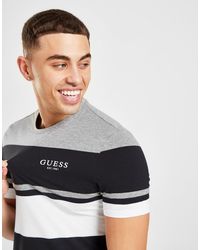 guess black and white t shirt