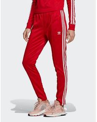 red adidas womens tracksuit