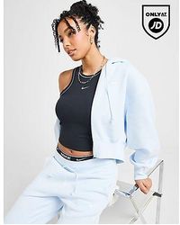 Nike - Phoenix Crop Full Zip Hoodie - Lyst