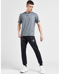Nike air print pack cuffed cargo joggers in black clearance