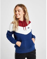 nike red white and blue hoodie