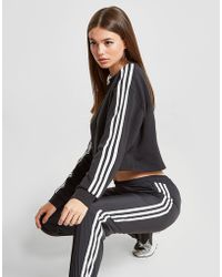 adidas Originals 3-Stripes Crop Felpa Donna - Nero