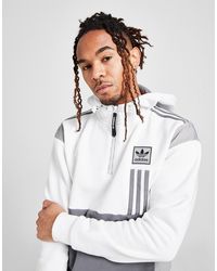 adidas originals id96 hoodie in green ay9255