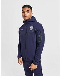 Nike - Felpa con Cappuccio Zip Integrale Tech Fleece Inghilterra - Lyst