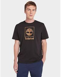 Timberland - Short Sleeve Stack Logo Tee - Lyst