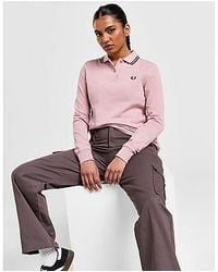 Fred Perry - Twin Tip Long Sleeve Polo Shirt - Lyst