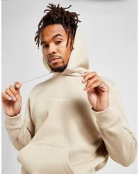champion beige hoodie uk