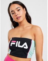 fila colour block bandeau bikini top