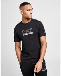 EA7 - Tape Large Logo T-shirt - Lyst