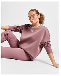 Nike - Felpa Phoenix Oversized Fleece Crew - Lyst