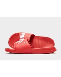 puma popcat quilted slides
