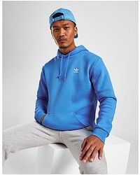 Trefoil Essential Fleece Felpa con cappuccio da Uomo di adidas Originals in  Blu | Lyst