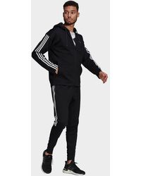 black adidas tracksuit set